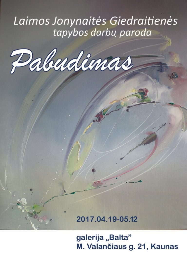 Giedraitiene pabudimas plakatas